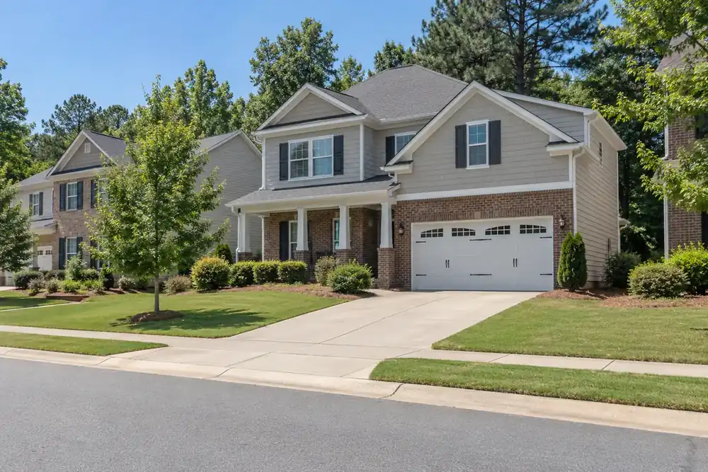 Illustration of a typical residential street in the Indian Land, SC area